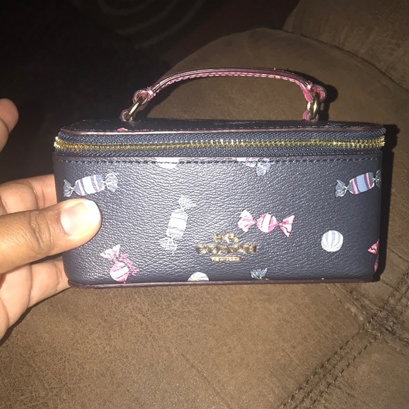 Nwt Authentic Coach Vanity Case-Scattered Candy - Picture 4 of 8